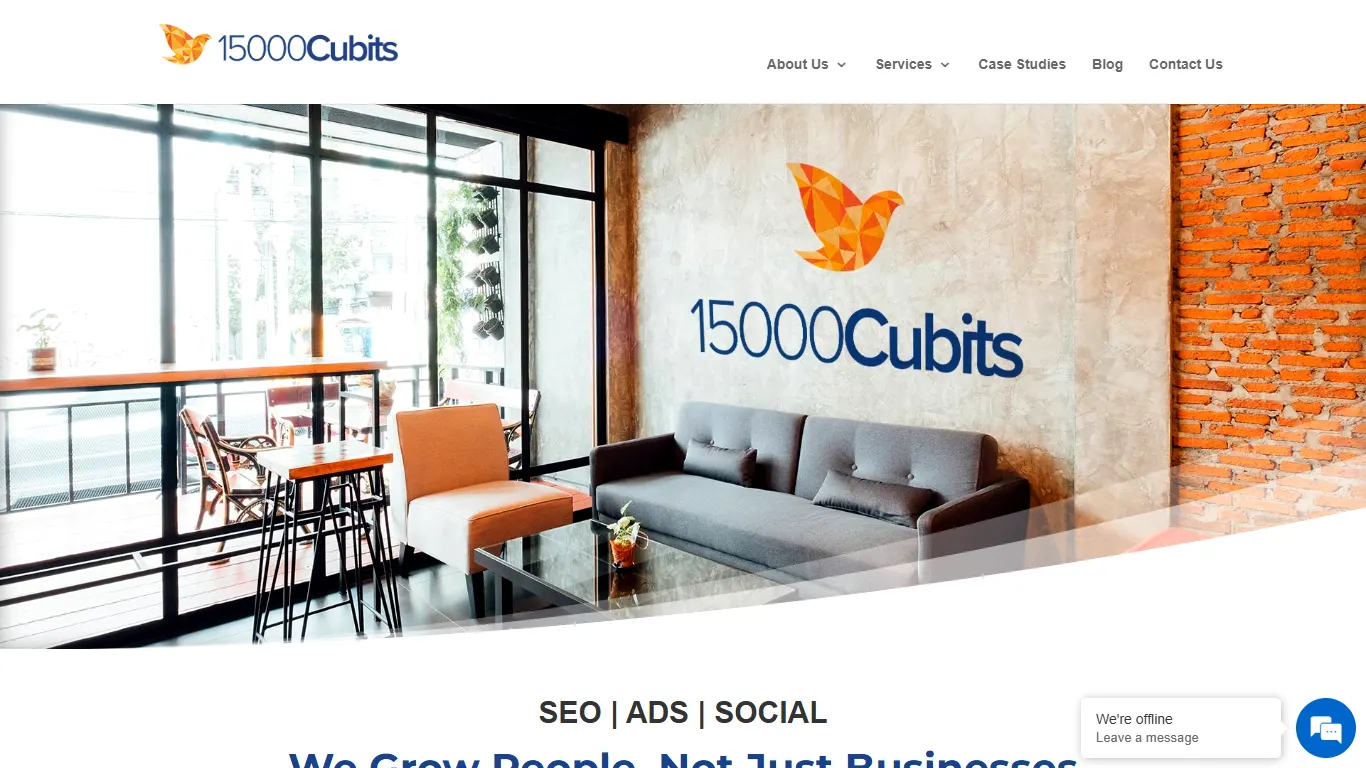 15000 Cubits homepage, an SEO agency in Katy, TX
