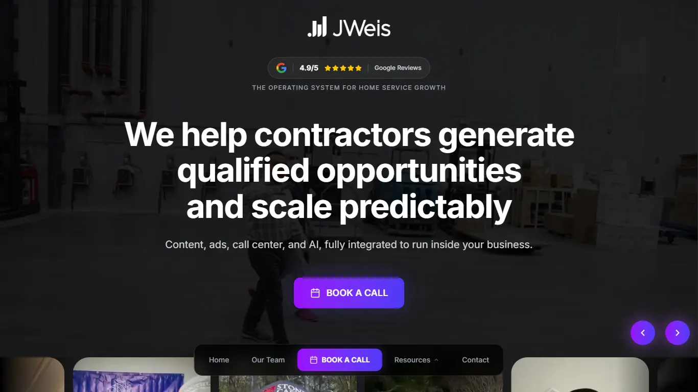JWeis Agency homepage, an SEO agency in Sugar Land, TX