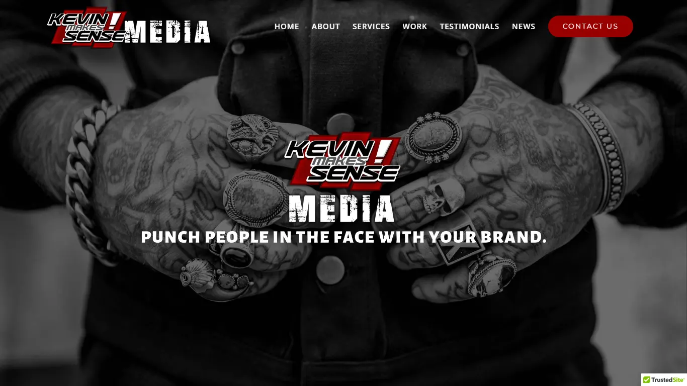 Kevin Makes Sense Media homepage, an SEO agency in Virginia Beach, VA