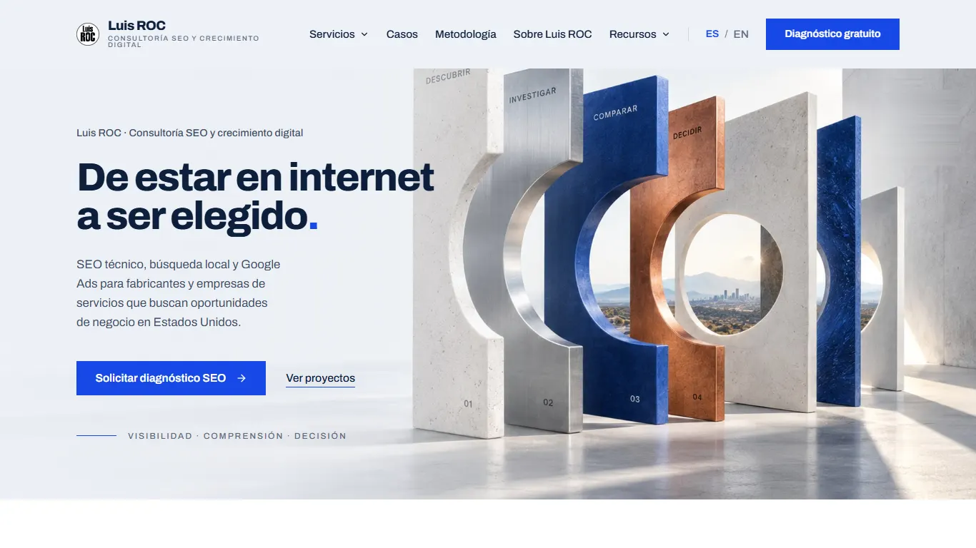 Luis ROC homepage, an SEO agency in The Woodlands, TX
