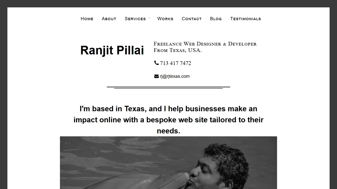 RJ Texas homepage, an SEO agency in Sugar Land, TX